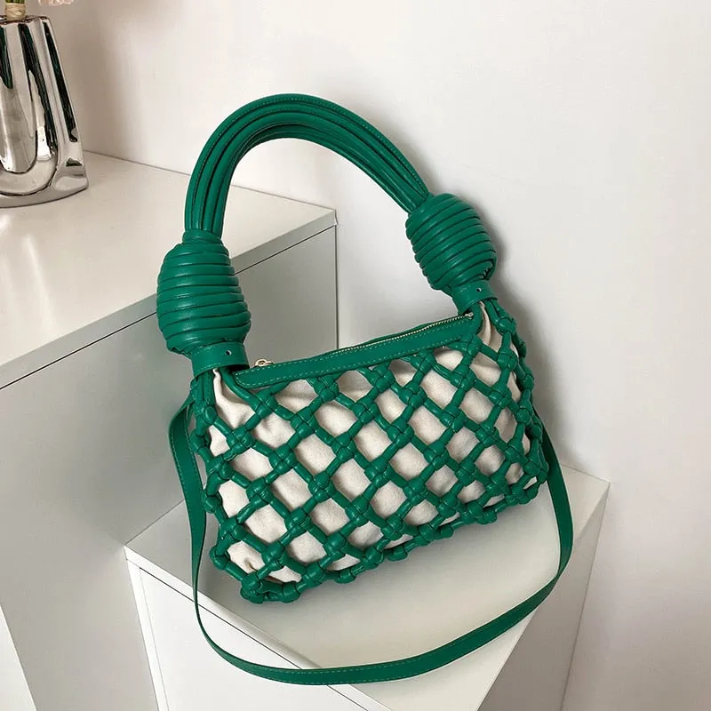 Defini Big Knotted Net Baguette Bags - 4 Colors