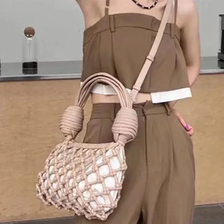 Defini Big Knotted Net Baguette Bags - 4 Colors