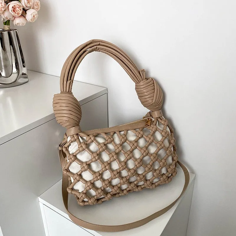 Defini Big Knotted Net Baguette Bags - 4 Colors