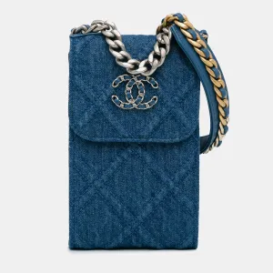Denim 19 Phone Holder with Chain