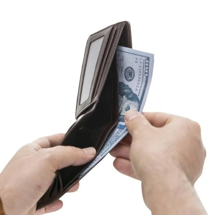 Dennis Men's Handmade Genuine Leather Wallet