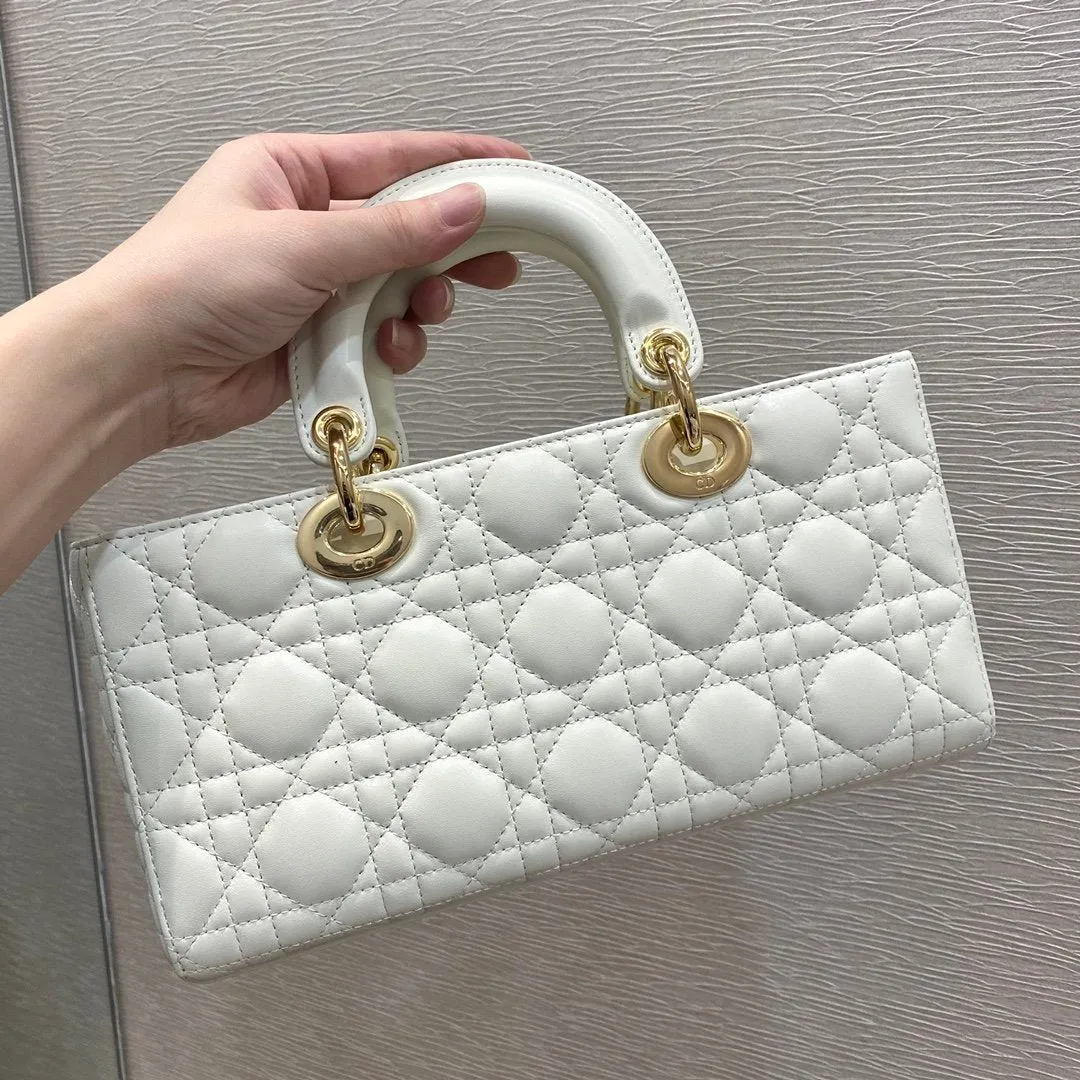 DI Lady D-Joy Bag, White Handbags, 26cm CD