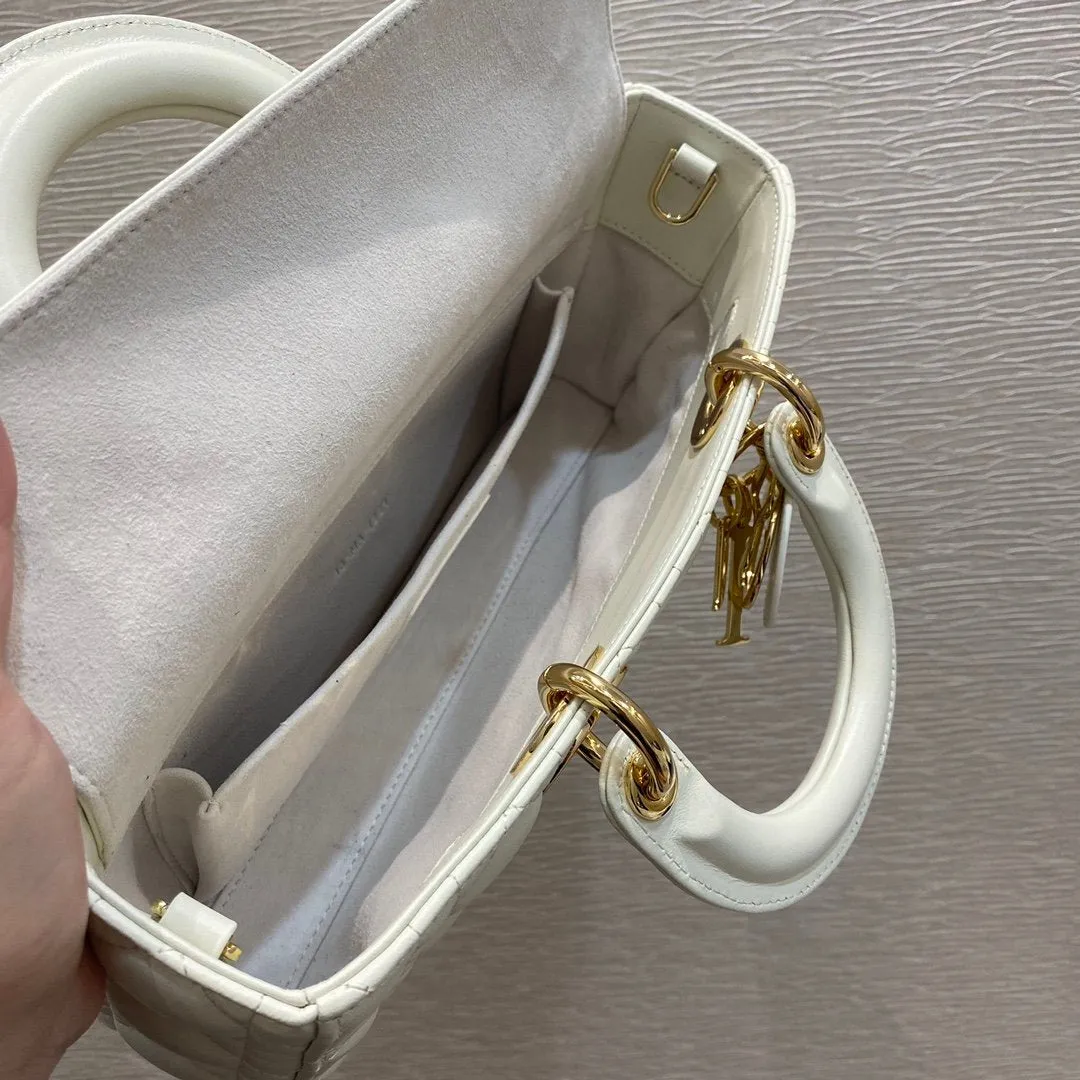 DI Lady D-Joy Bag, White Handbags, 26cm CD