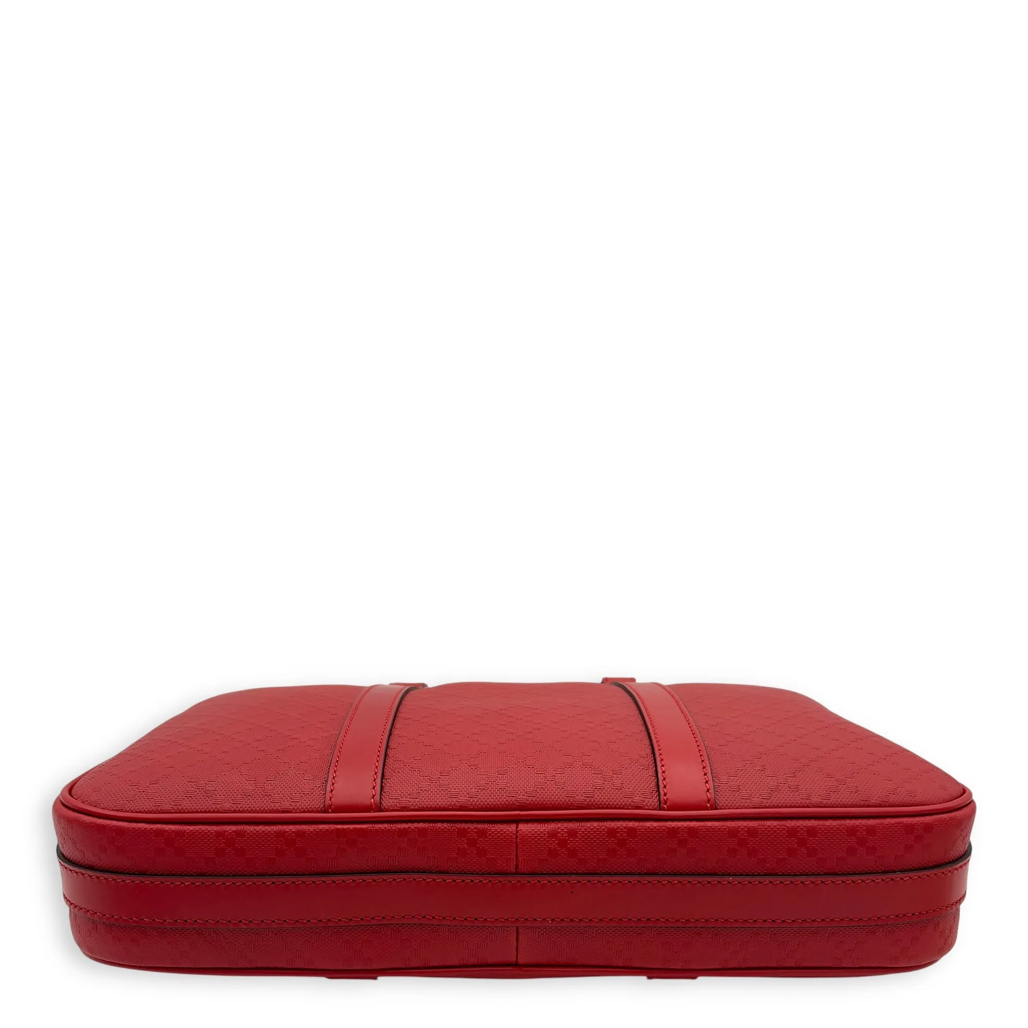 Diamante Messenger Red in Calfskin, Gold hardware