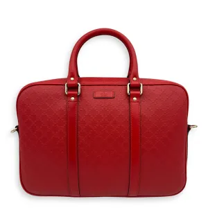 Diamante Messenger Red in Calfskin, Gold hardware
