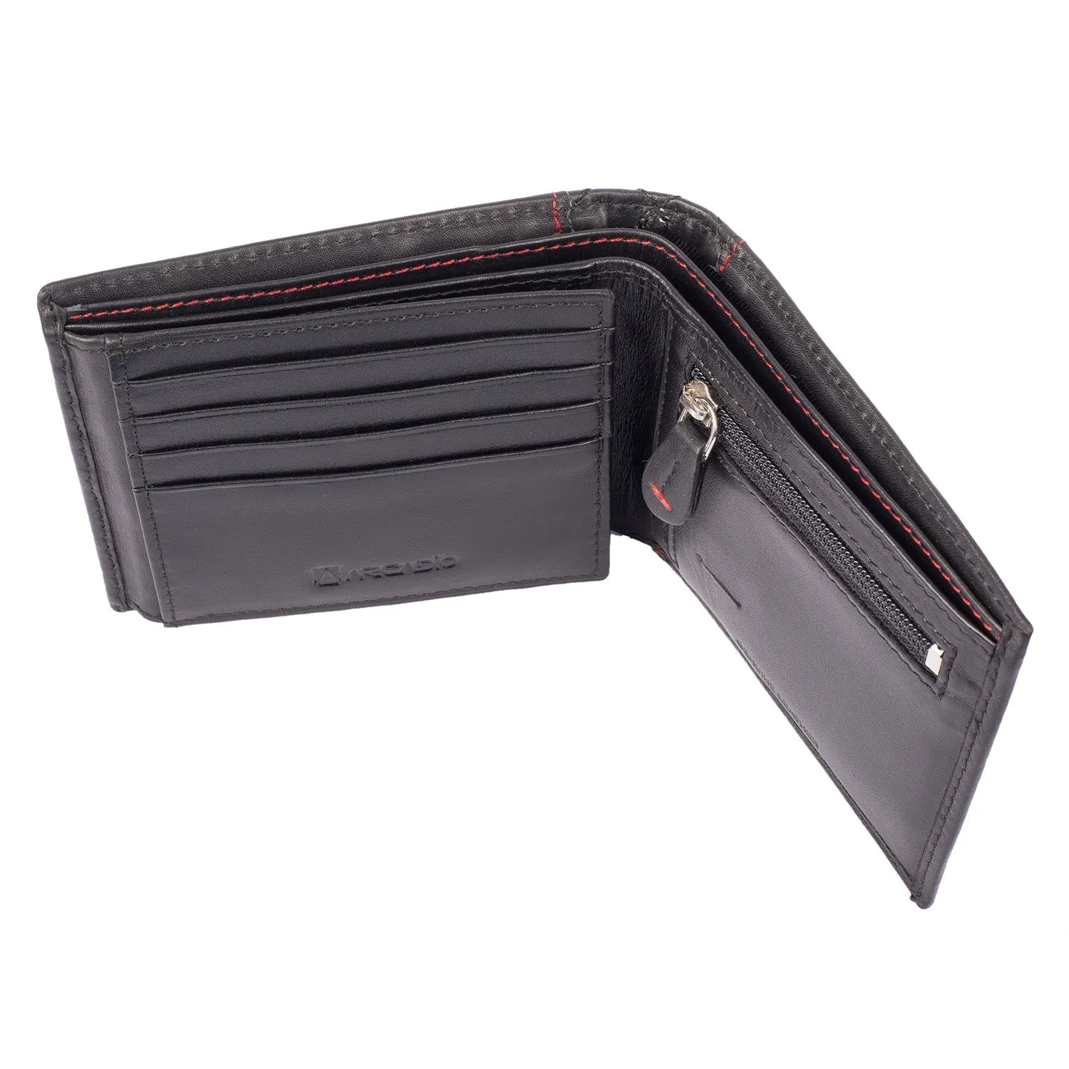 DIAMOND CRUSH Leather Wallet ARW1001BK