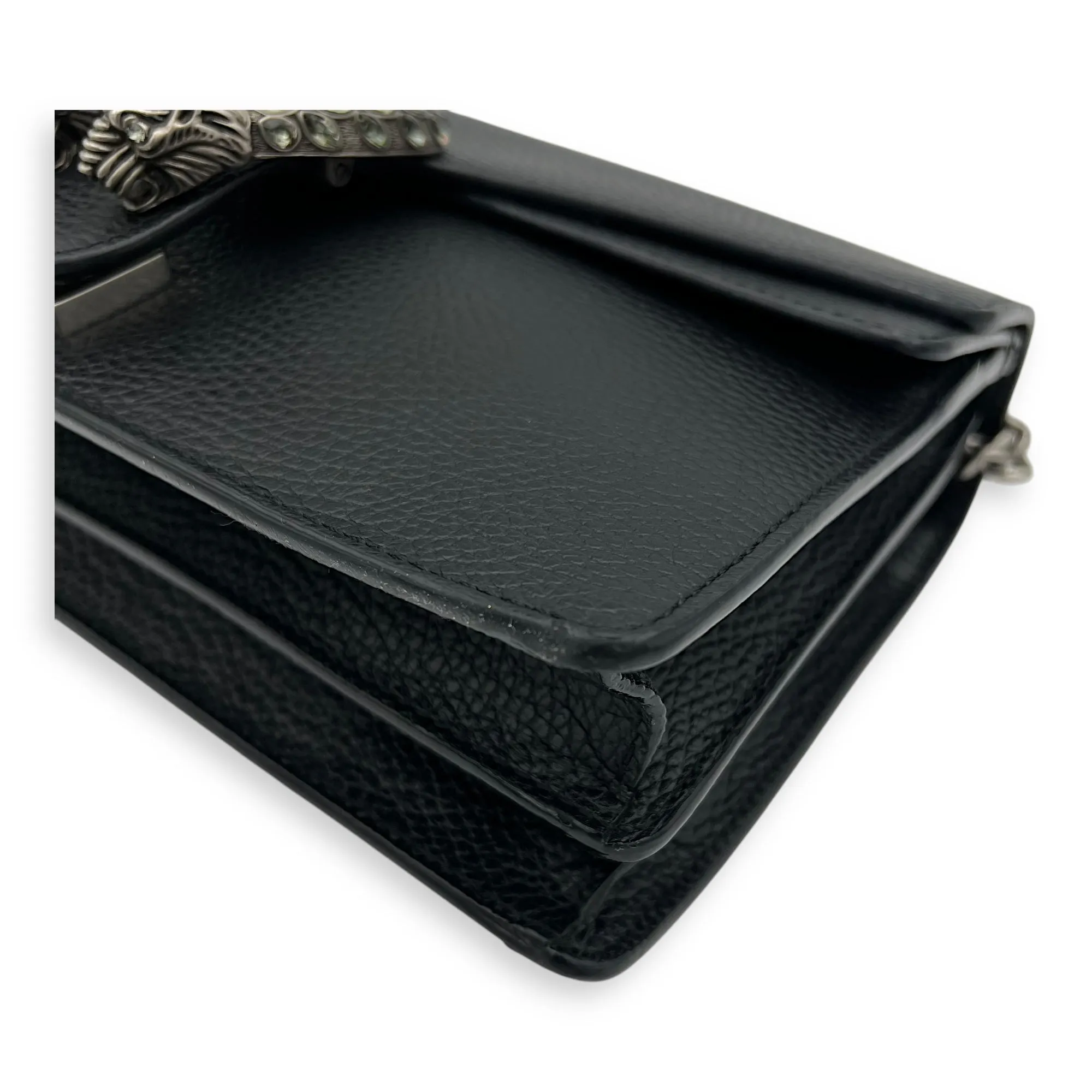 Dionysus Crossbody Bag Black in Calfskin, Ruthenium hardware