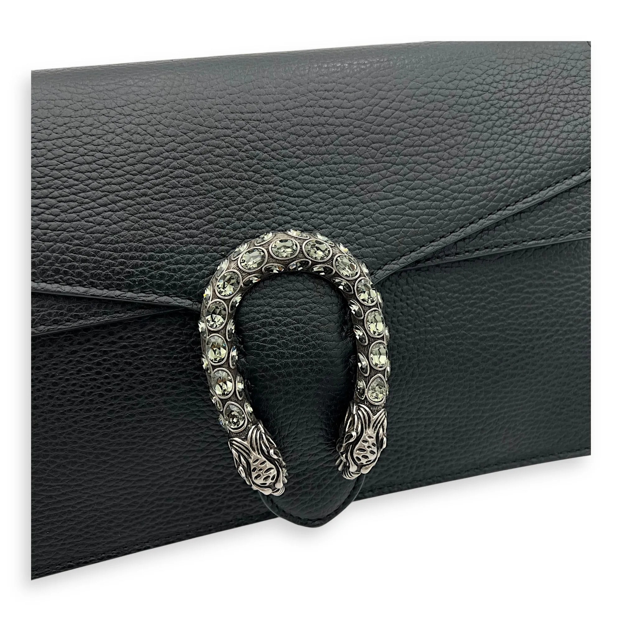 Dionysus Crossbody Bag Black in Calfskin, Ruthenium hardware