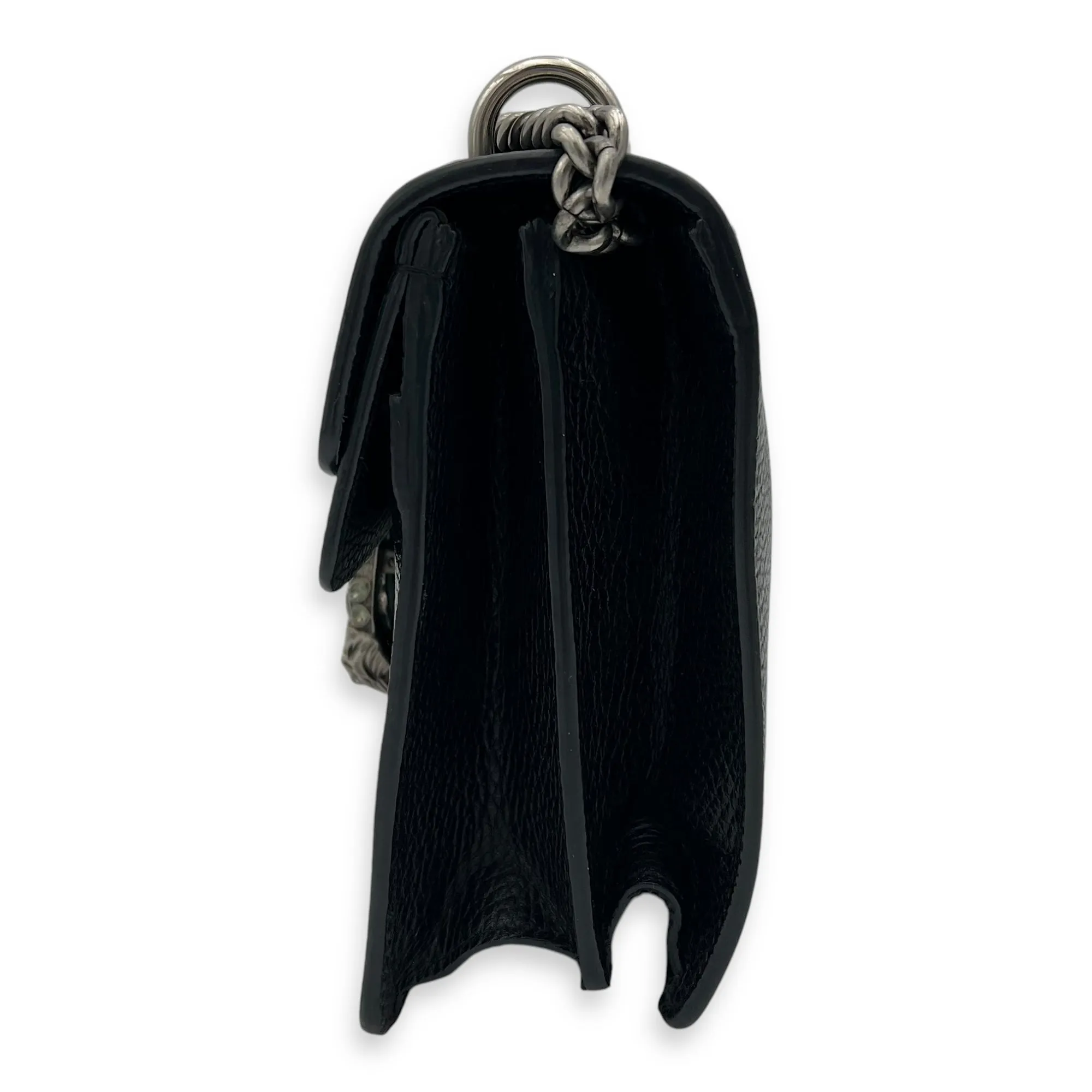 Dionysus Crossbody Bag Black in Calfskin, Ruthenium hardware