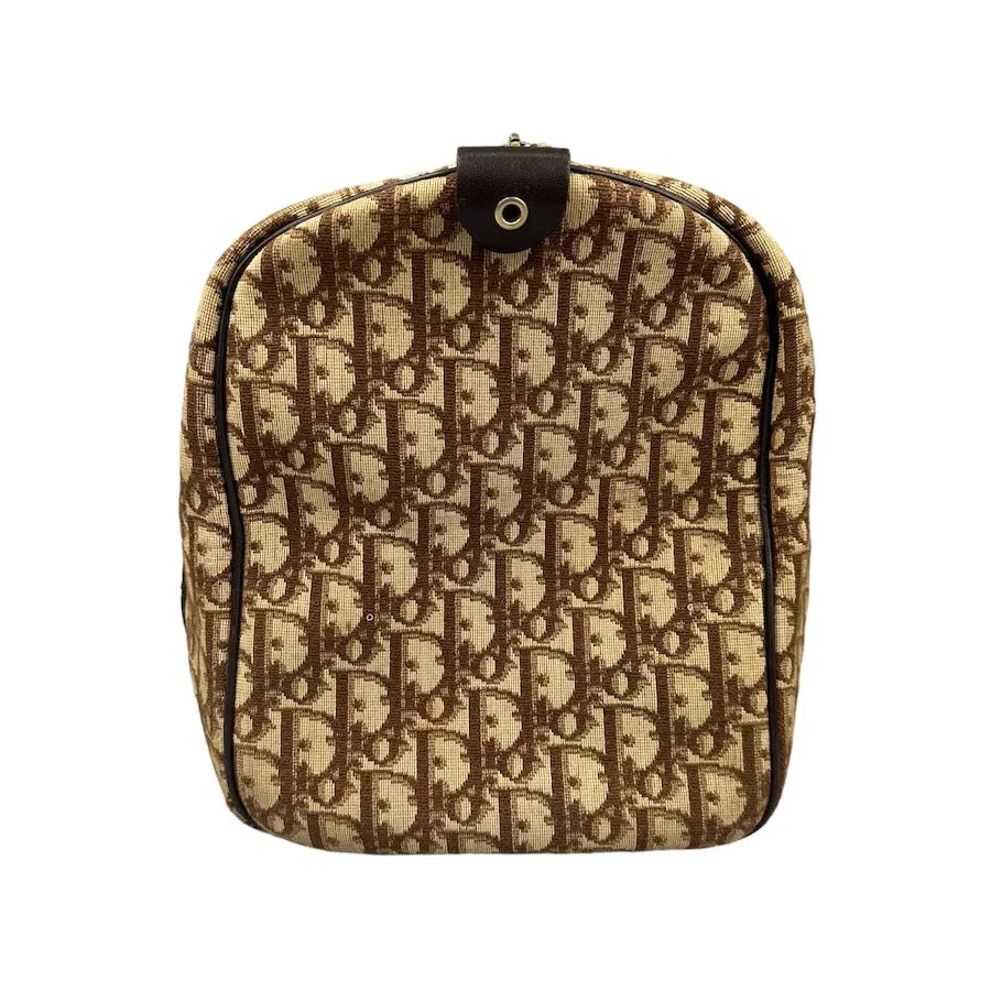 DIOR 40CM OBLIQUE CANVAS BOSTON BAG - BROWN