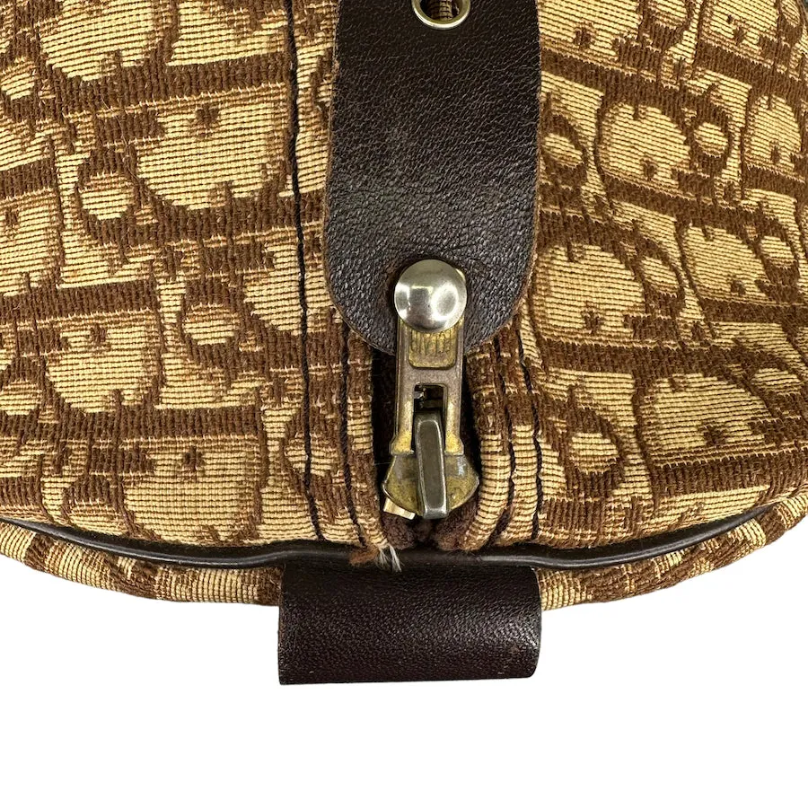 DIOR 40CM OBLIQUE CANVAS BOSTON BAG - BROWN