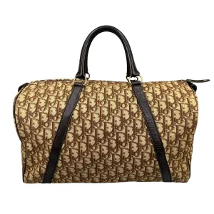 DIOR 40CM OBLIQUE CANVAS BOSTON BAG - BROWN