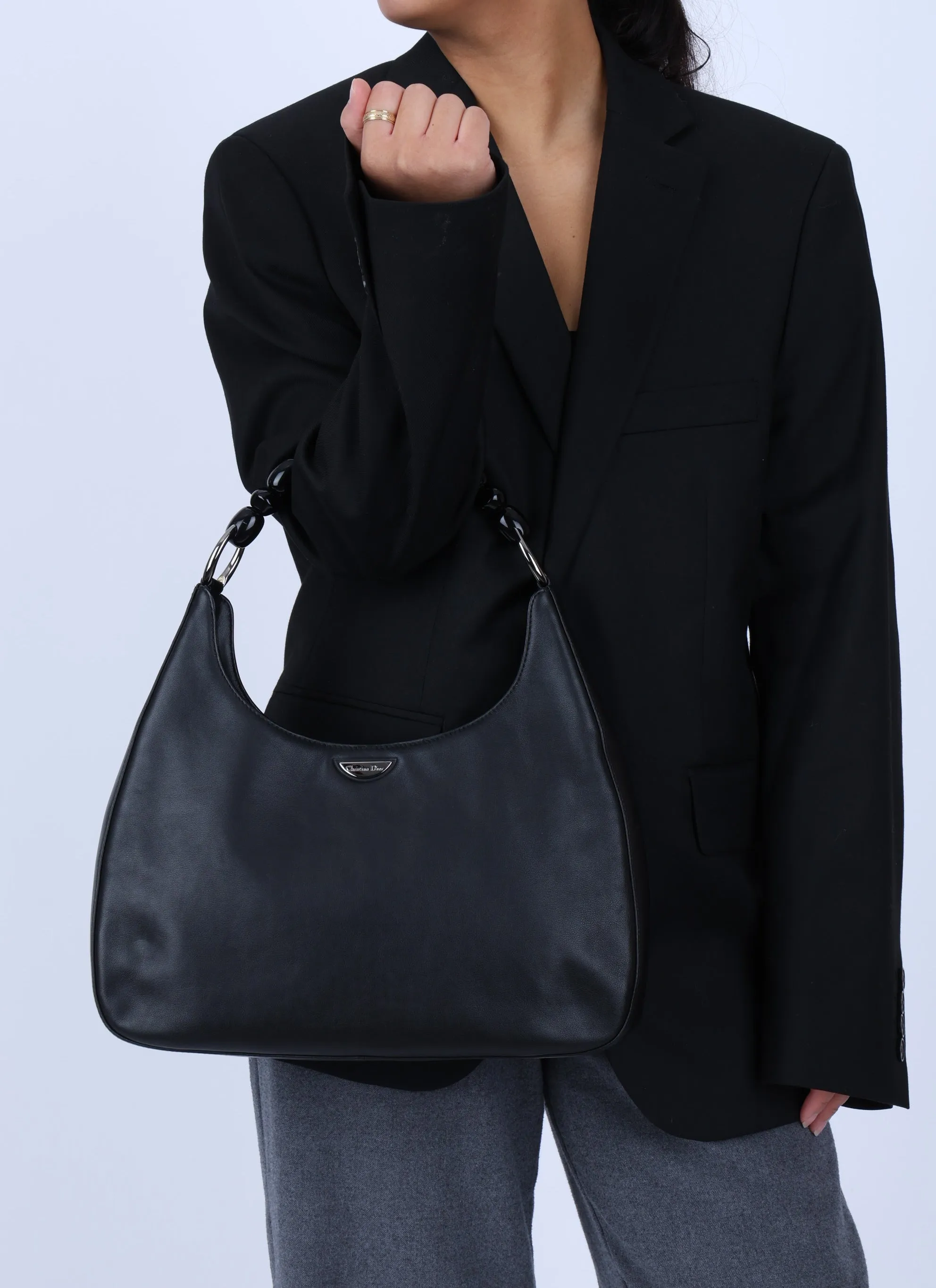 Dior Calfskin Maris Pearl Hobo Bag