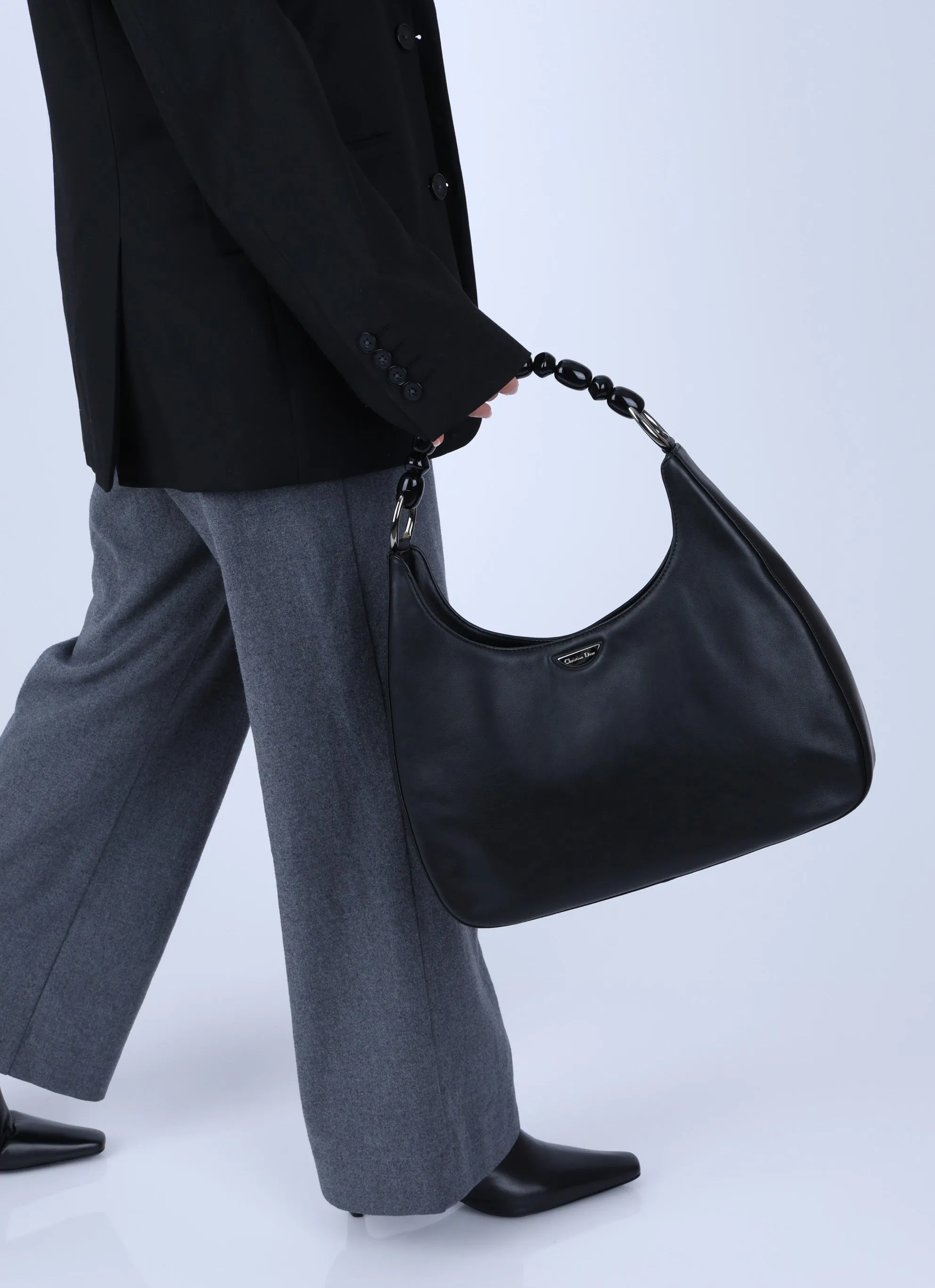 Dior Calfskin Maris Pearl Hobo Bag