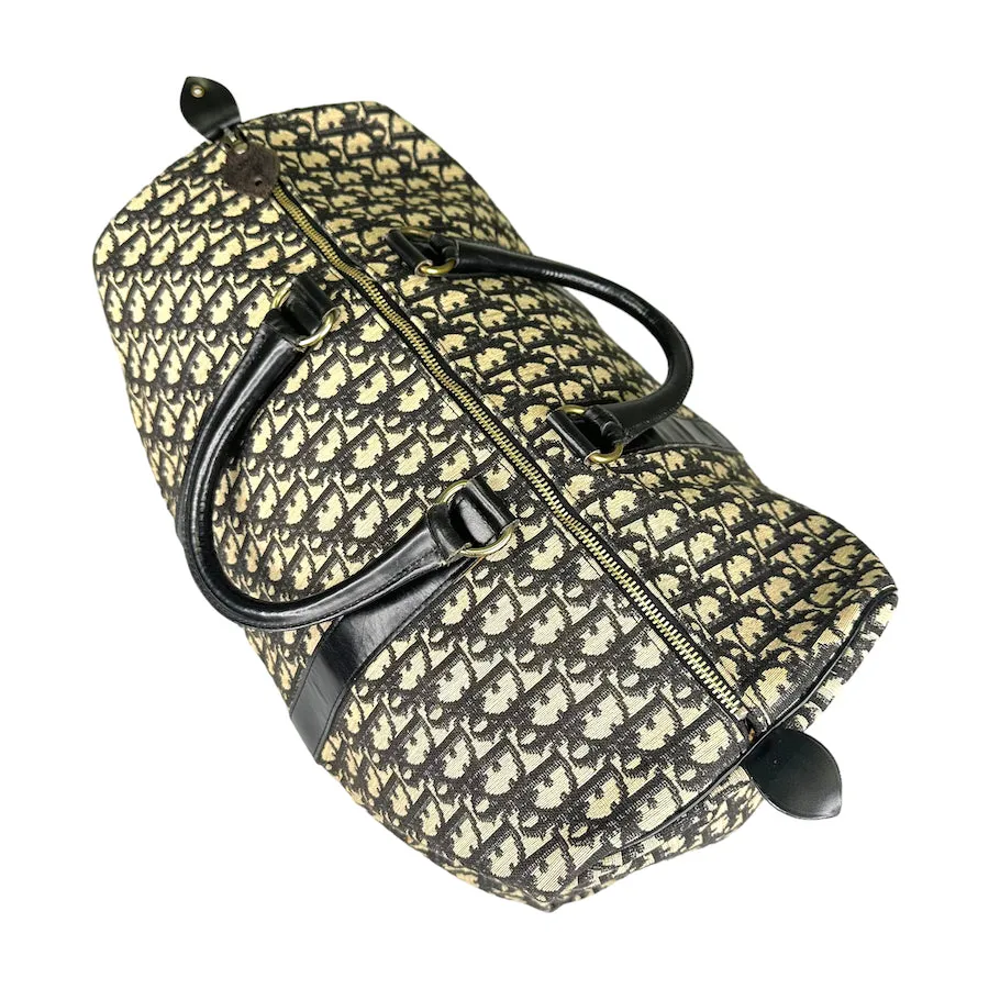 DIOR MONOGRAM CANVAS VINTAGE 45 BOSTON DUFFLE BAG - CLASSIC 1038FJ