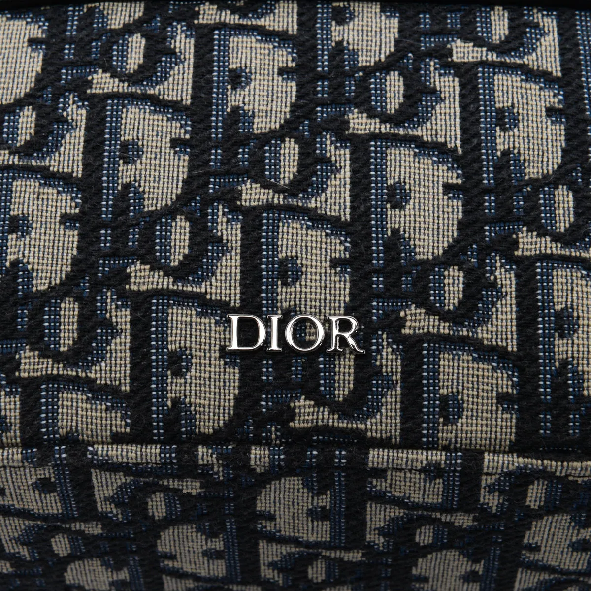 Dior Navy Oblique Jacquard Safari Bag