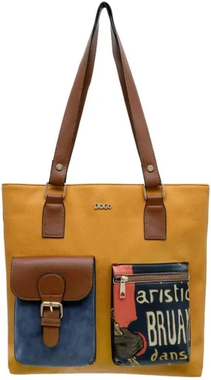 DOGO Vegan Women's Shoulder Bags Handmade Shoulder Bags and Handbag Multi Pocket Bag