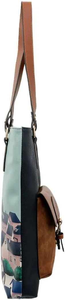 DOGO Vegan Women's Shoulder Bags Handmade Shoulder Bags and Handbag Multi Pocket Bag