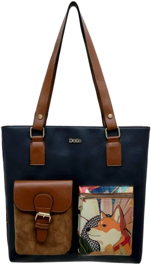 DOGO Vegan Women's Shoulder Bags Handmade Shoulder Bags and Handbag Multi Pocket Bag