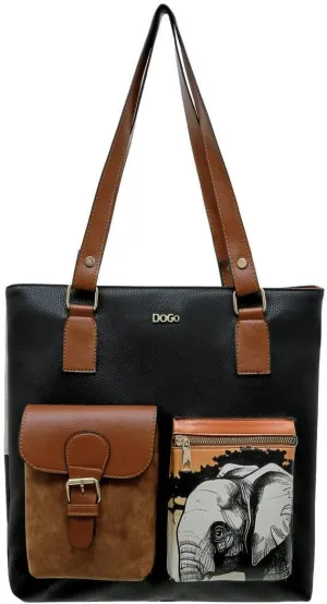 DOGO Vegan Women's Shoulder Bags Handmade Shoulder Bags and Handbag Multi Pocket Bag