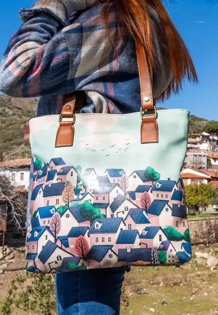 DOGO Vegan Women's Shoulder Bags Handmade Shoulder Bags and Handbag Multi Pocket Bag