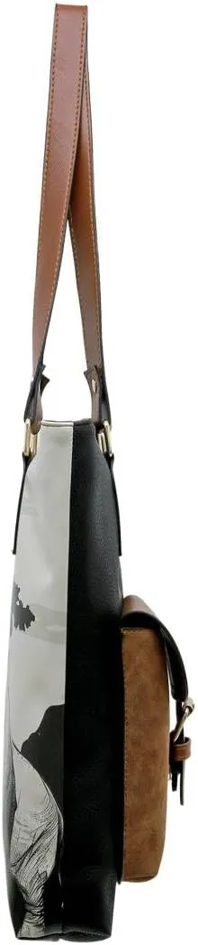 DOGO Vegan Women's Shoulder Bags Handmade Shoulder Bags and Handbag Multi Pocket Bag