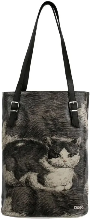 DOGO Vegan Women's Shoulder Bags Shoulder Bags Tall Bag - Curious Eyes, multicoloured