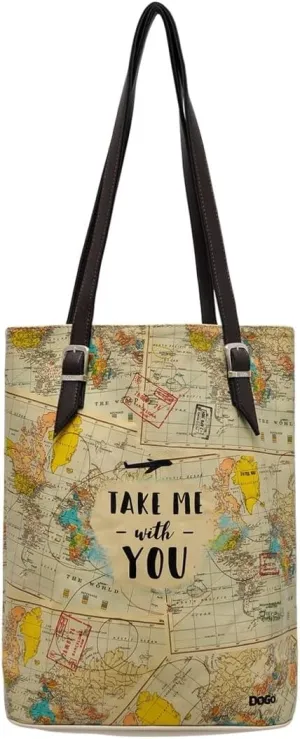 DOGO Vegan Women's Shoulder Bags Shoulder Bags Tall Bag - Take Me with You