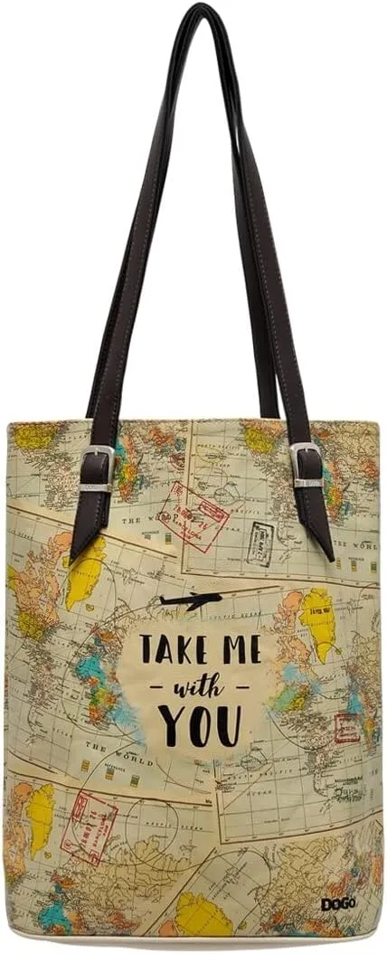 DOGO Vegan Women's Shoulder Bags Shoulder Bags Tall Bag - Take Me with You