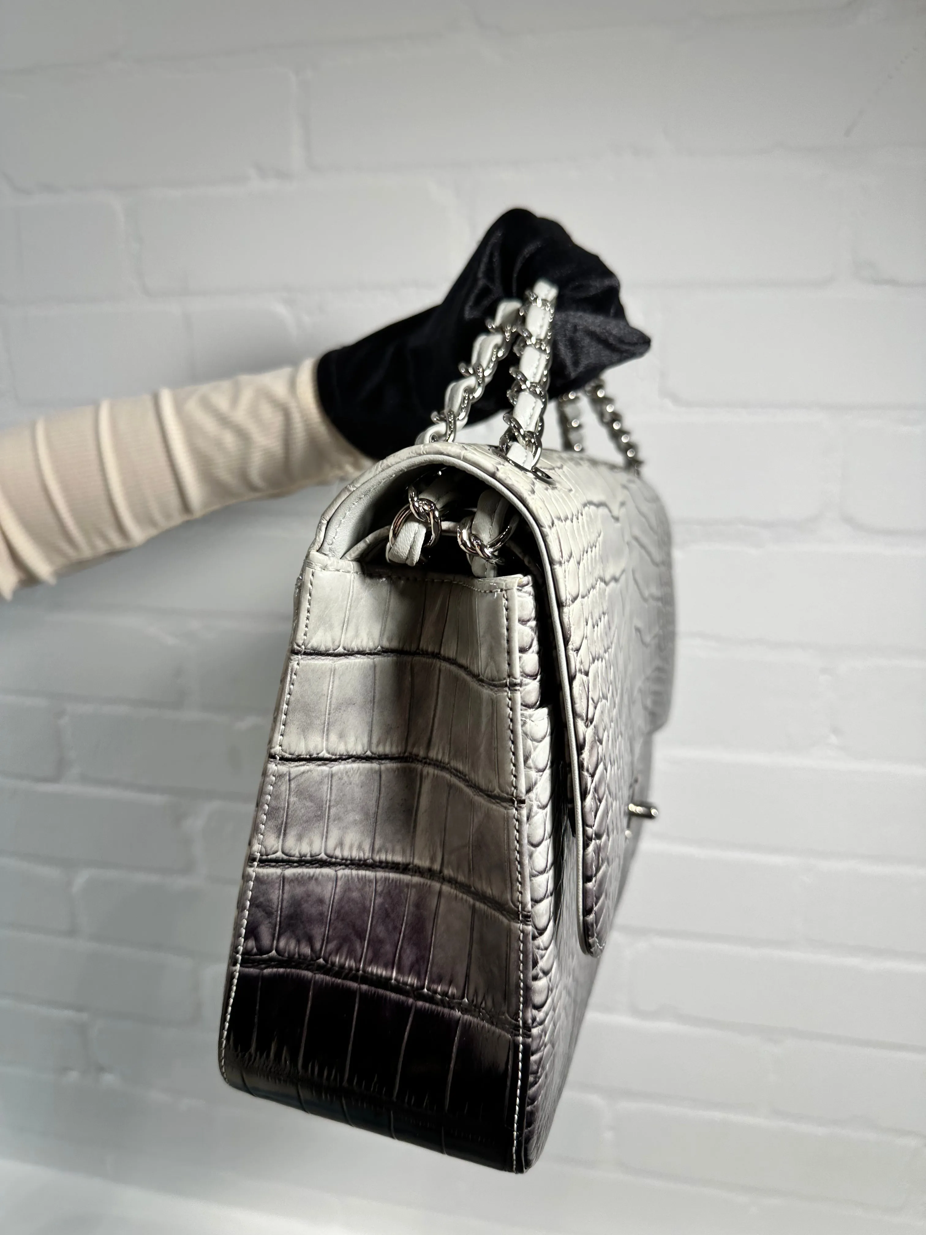 Double Flap Jumbo Ombre Grey