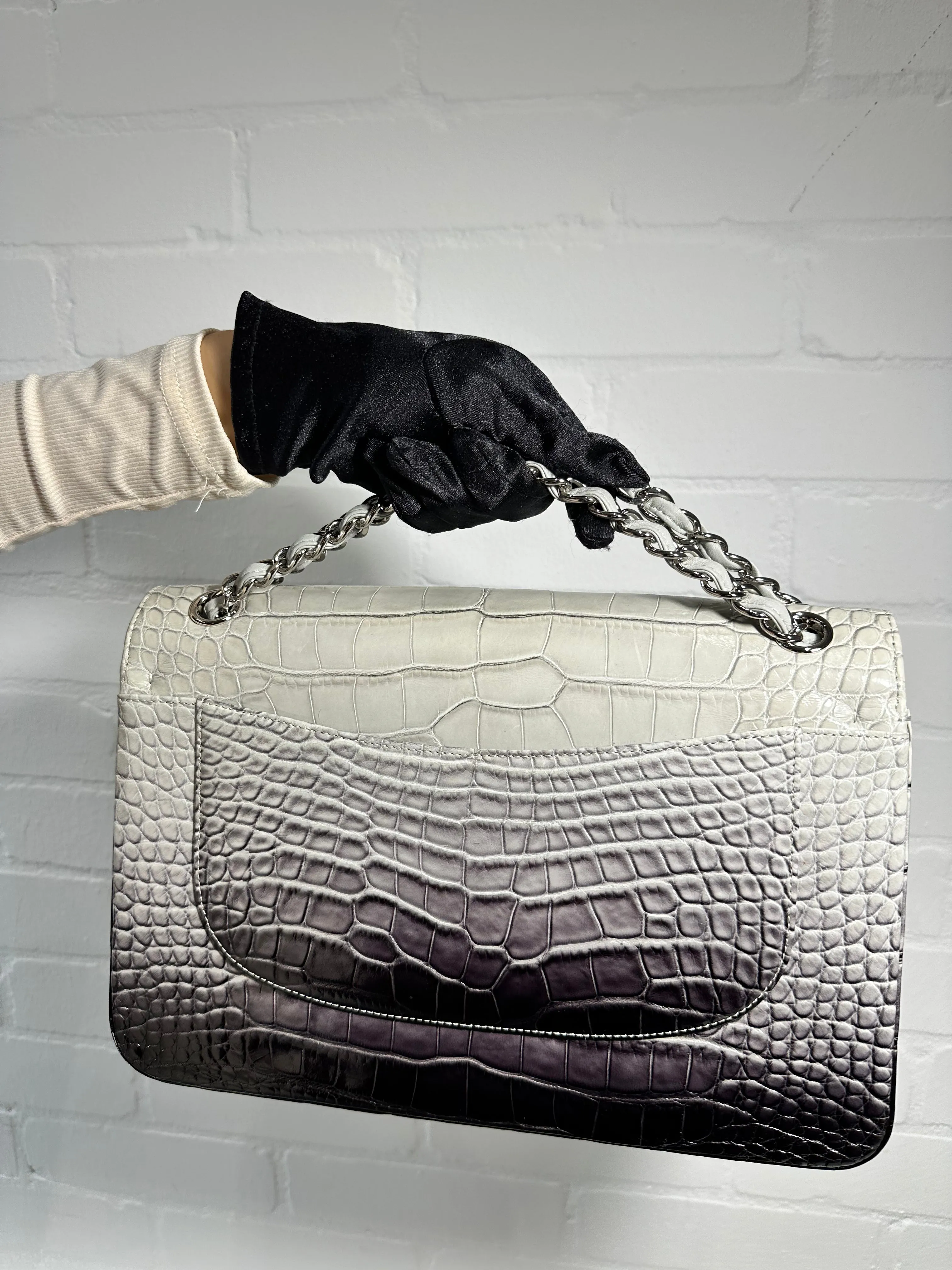Double Flap Jumbo Ombre Grey