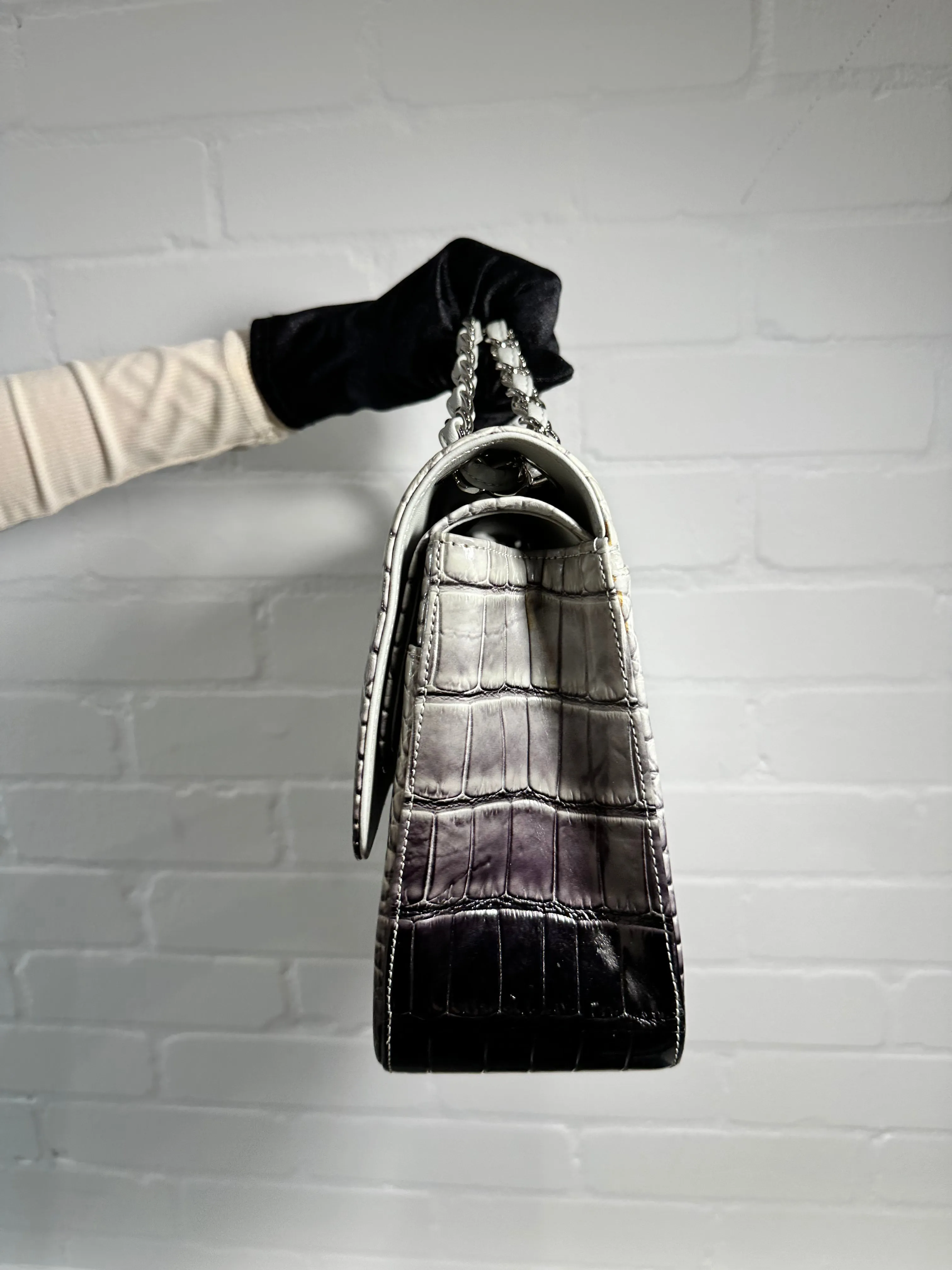 Double Flap Jumbo Ombre Grey