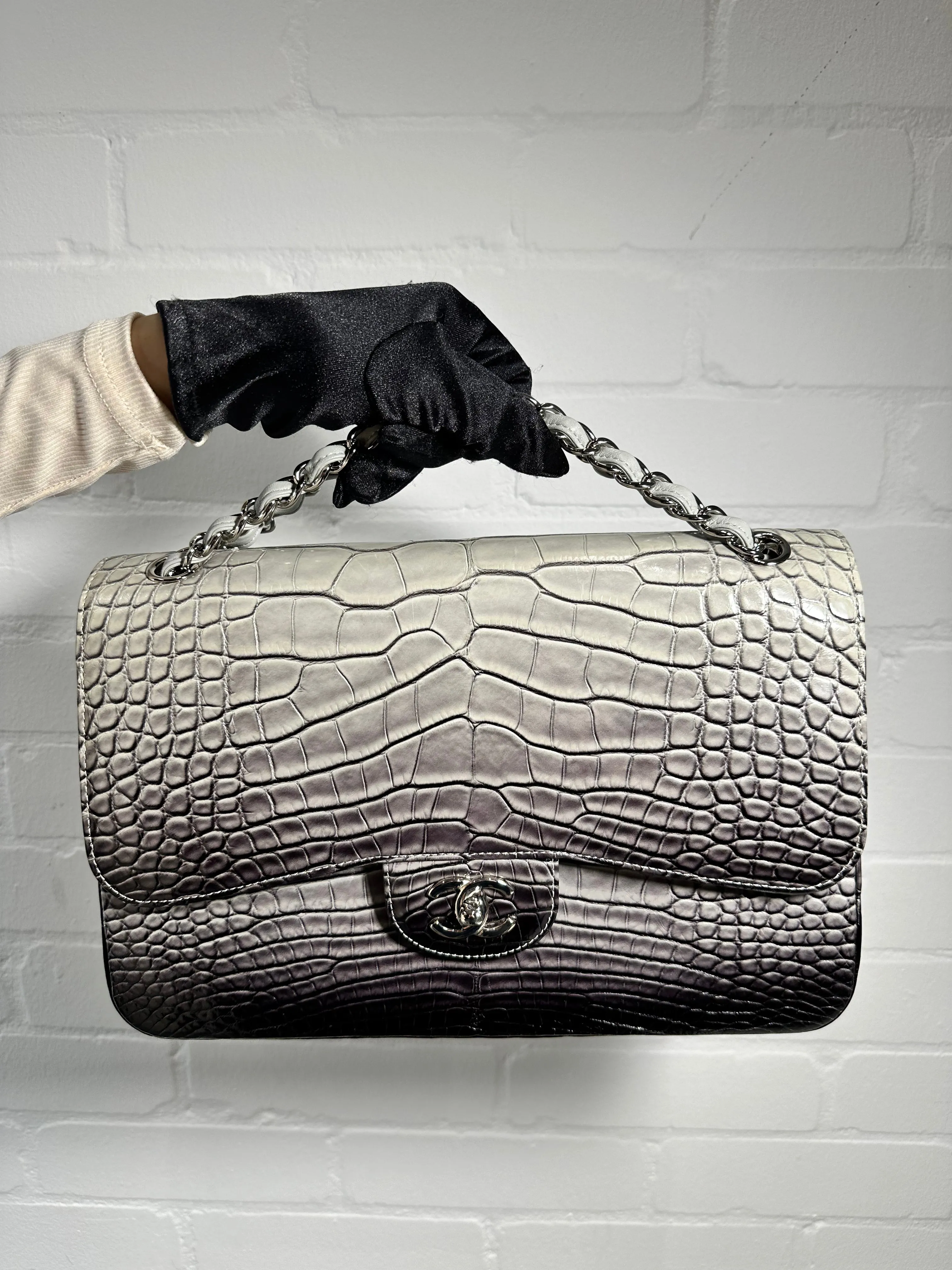 Double Flap Jumbo Ombre Grey