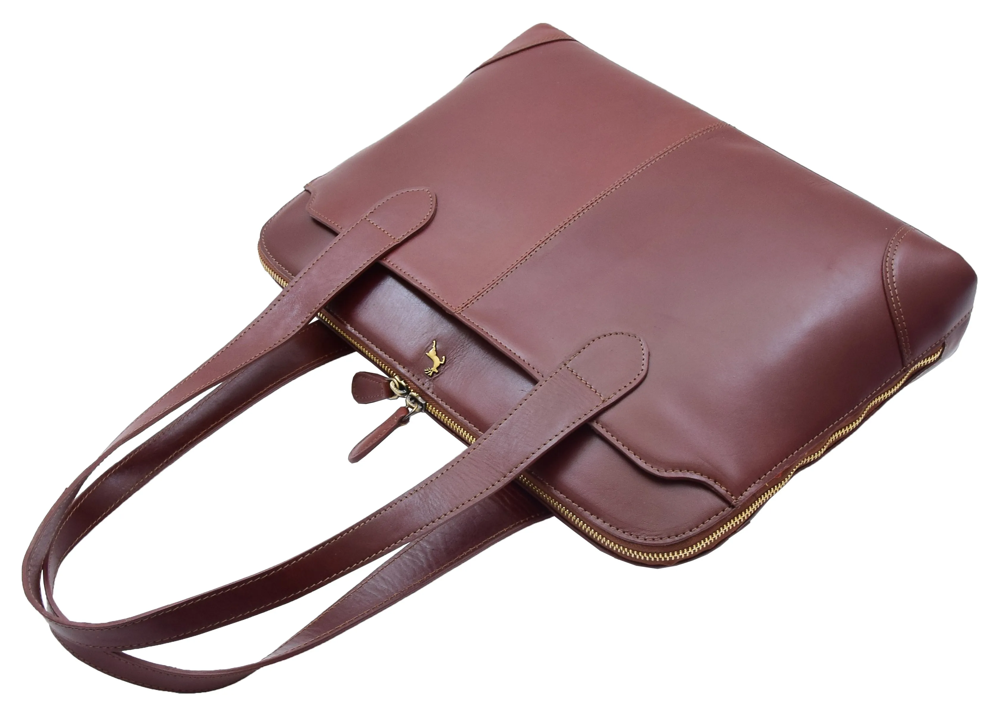 DR301 Women's Real Leather Smart Handbag Doctor Hobo Bag Chestnut
