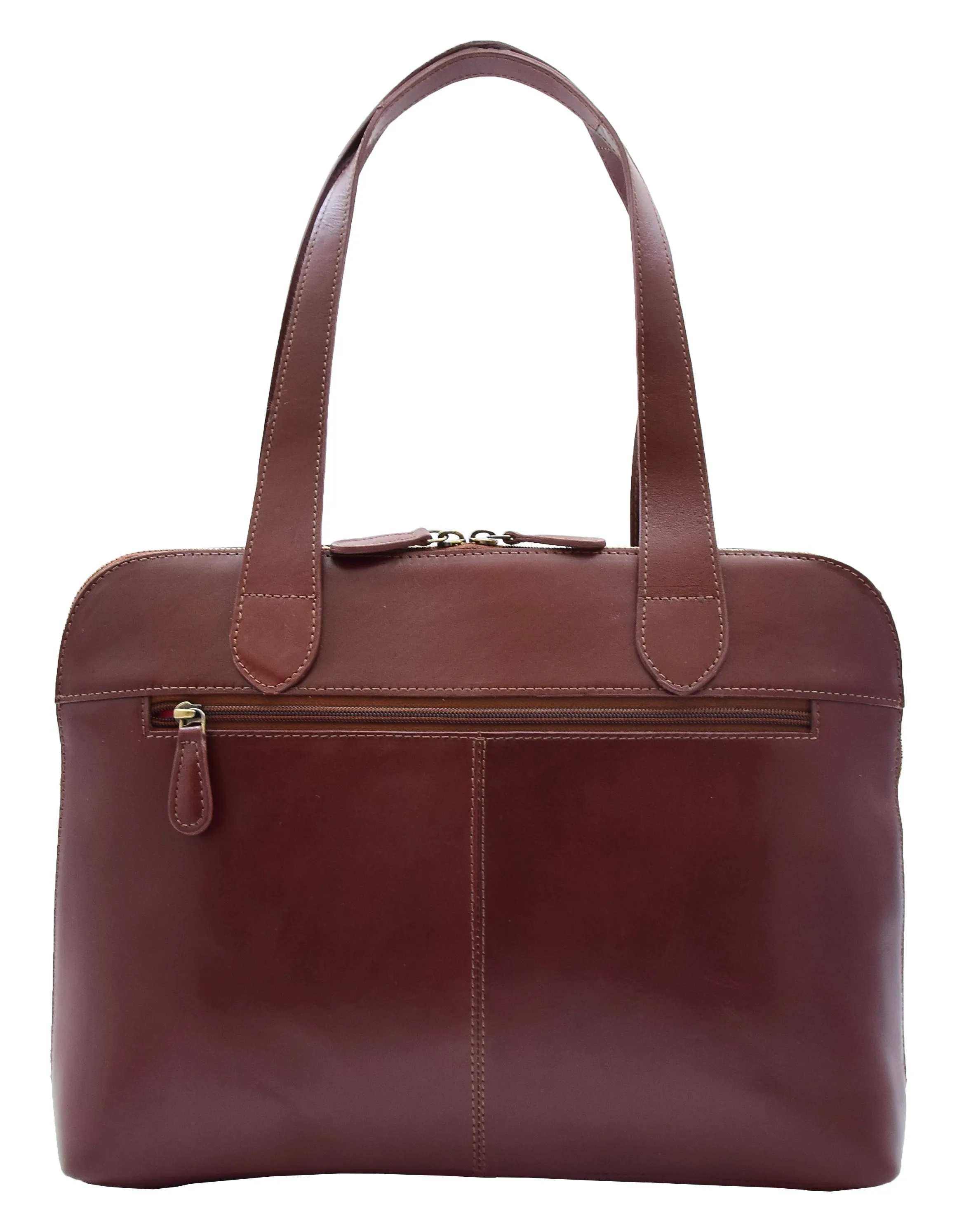 DR301 Women's Real Leather Smart Handbag Doctor Hobo Bag Chestnut