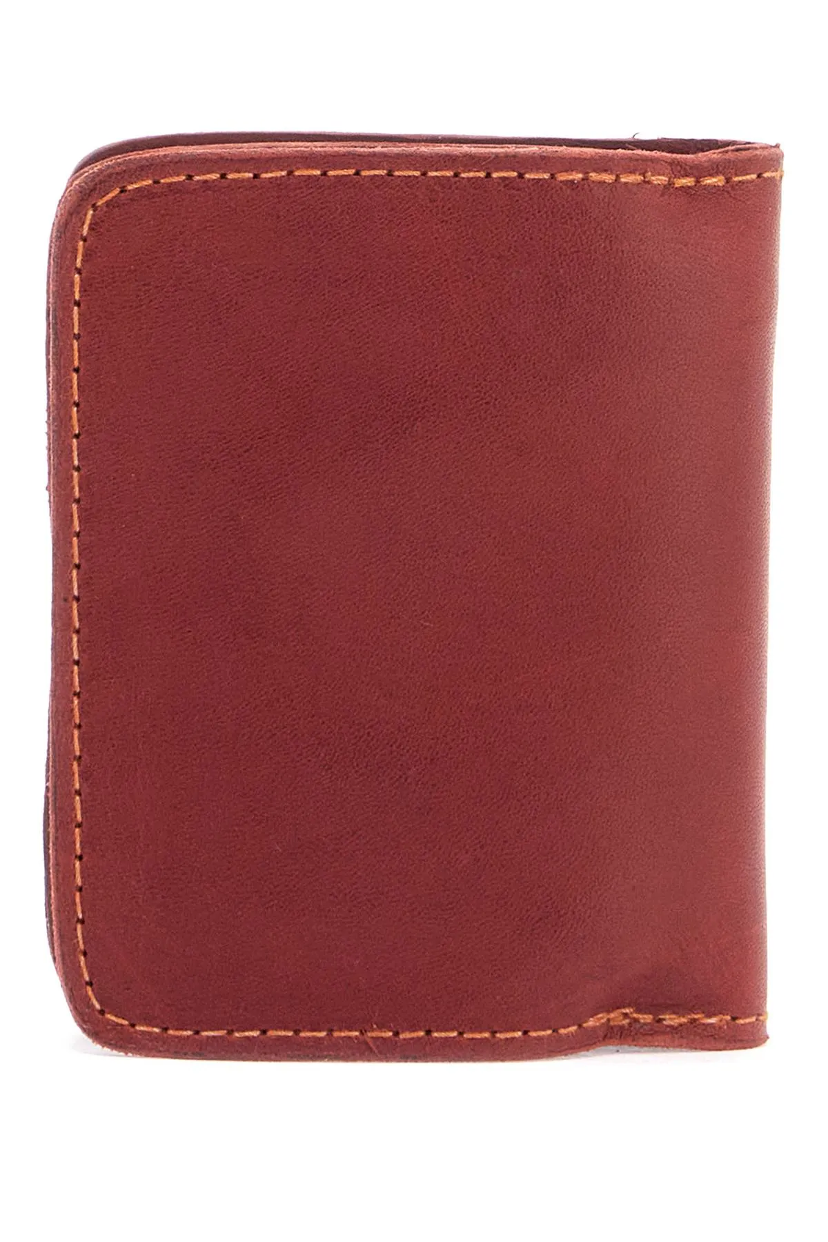 elegant red kangaroo leather wallet with card slots C8 RED