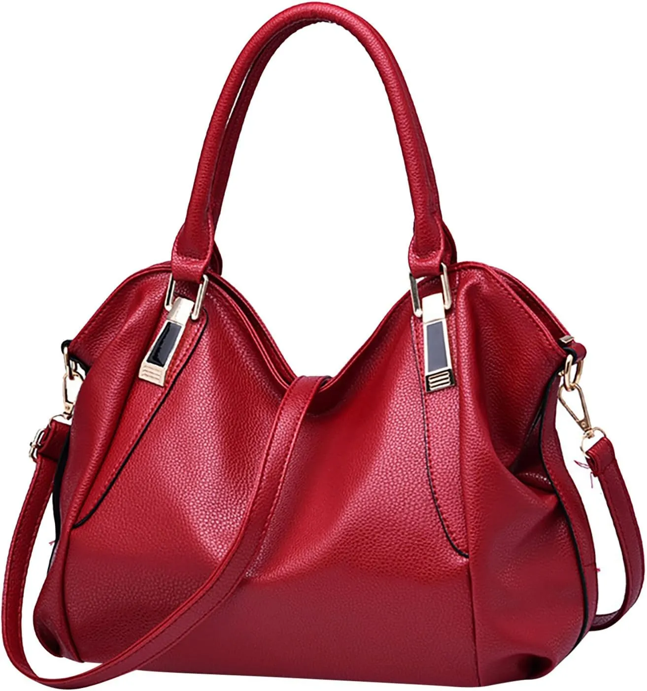 Elegant Tote Handbag for Women - Ladies Purse Satchel Shoulder Bag - Underarm Leather Dumplings Bag