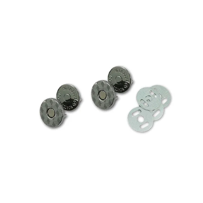 Emmaline Magnetic Snap Closure - 3/4" Slim Gunmetal