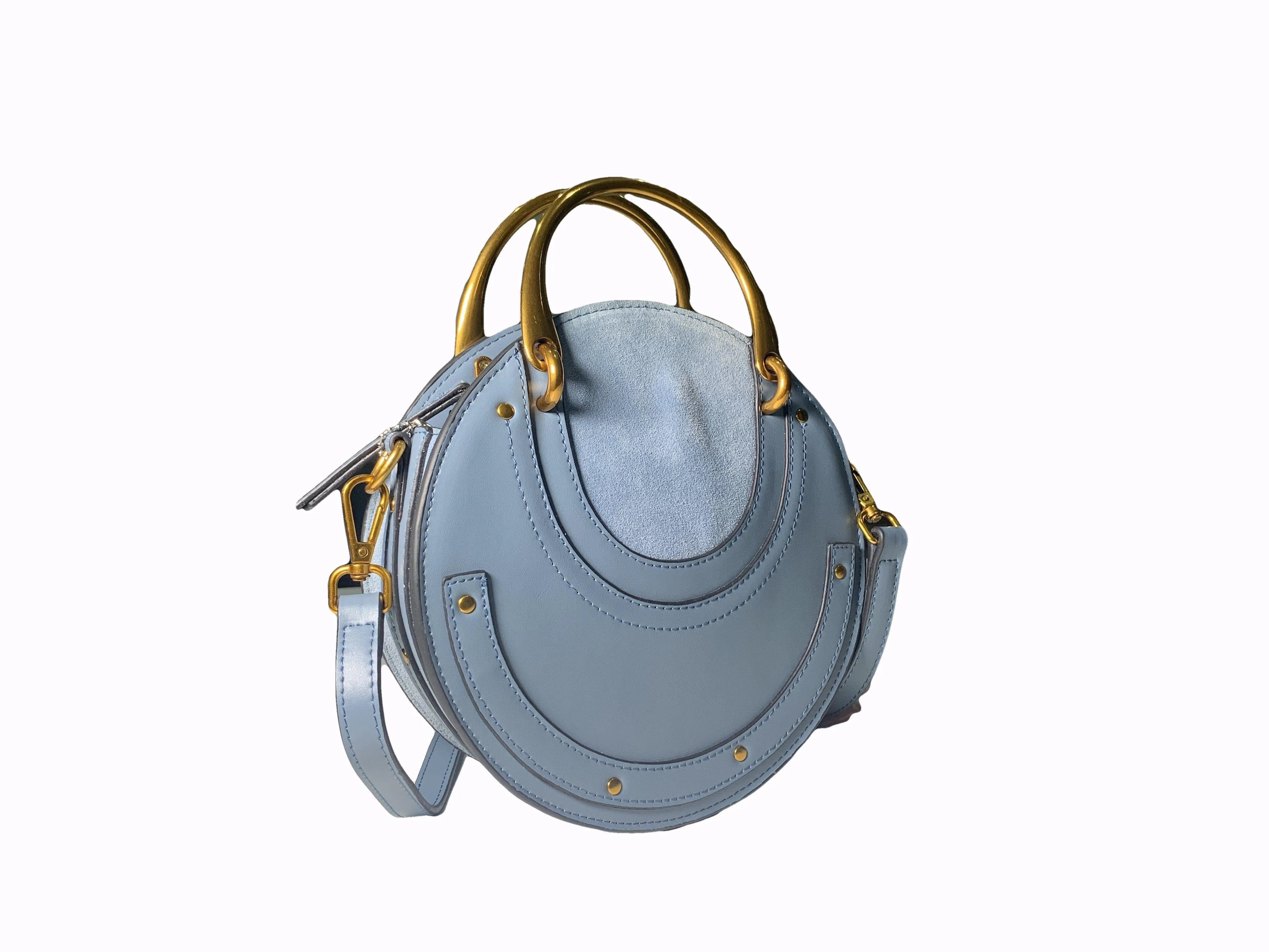 Envie Blue Luxury Leather Bag