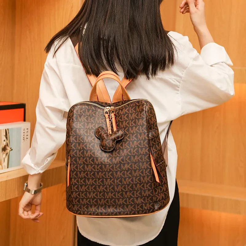 Fashion Letter Designer Backpacks Women's Multifunctional Anti-theft Backpacks Shoulder Bag