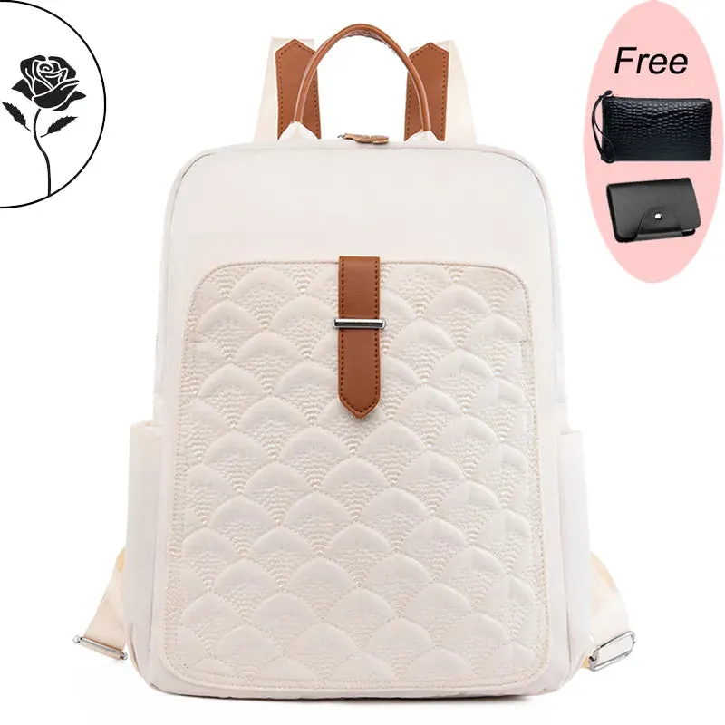 Fashion Women Backpack Designer Fashion Nylon Cloth School Bags