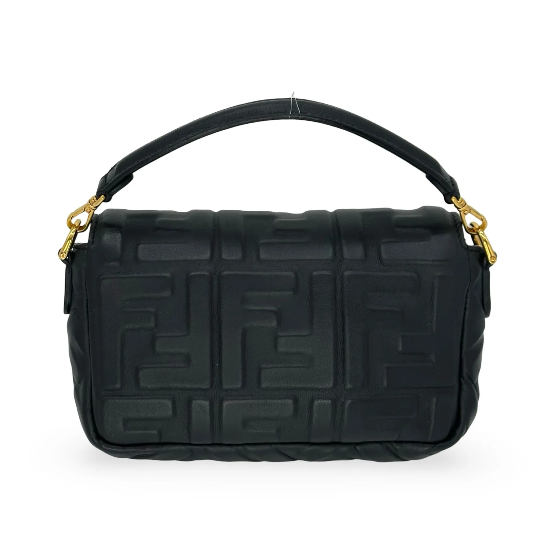 FENDI: FF Embossed Nappa Mini Baguette