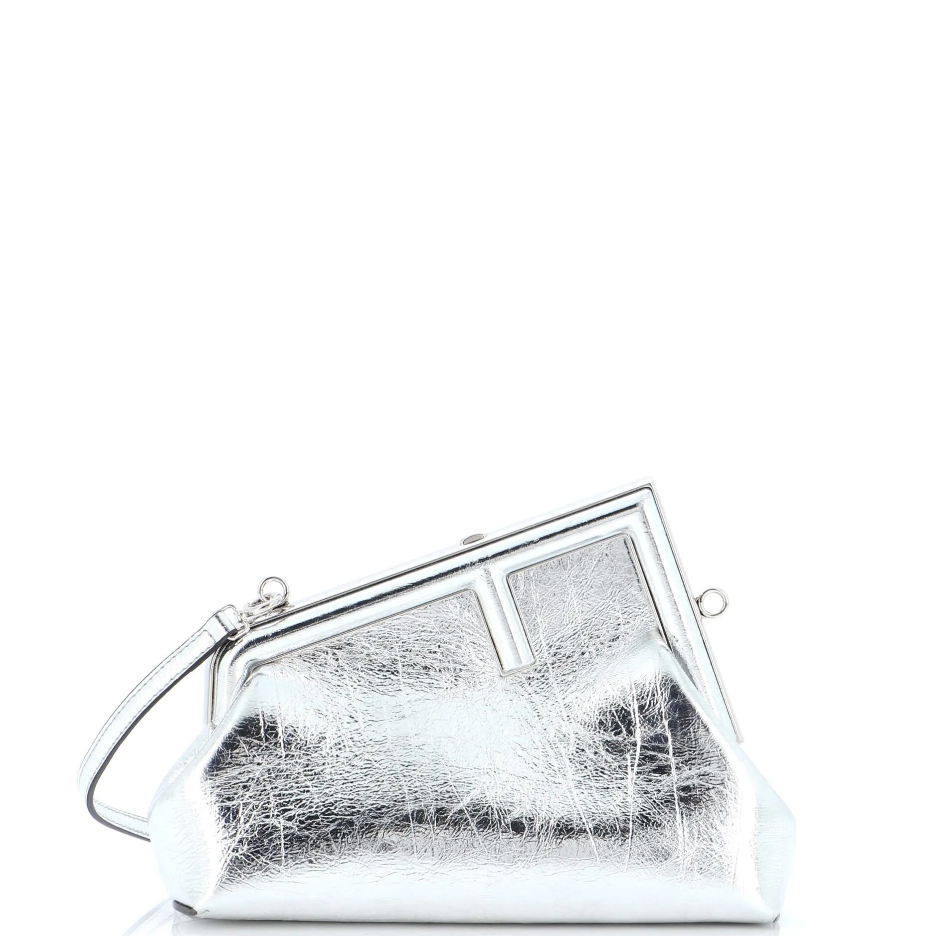 FENDI First Bag Craquele Laminated Leather Small