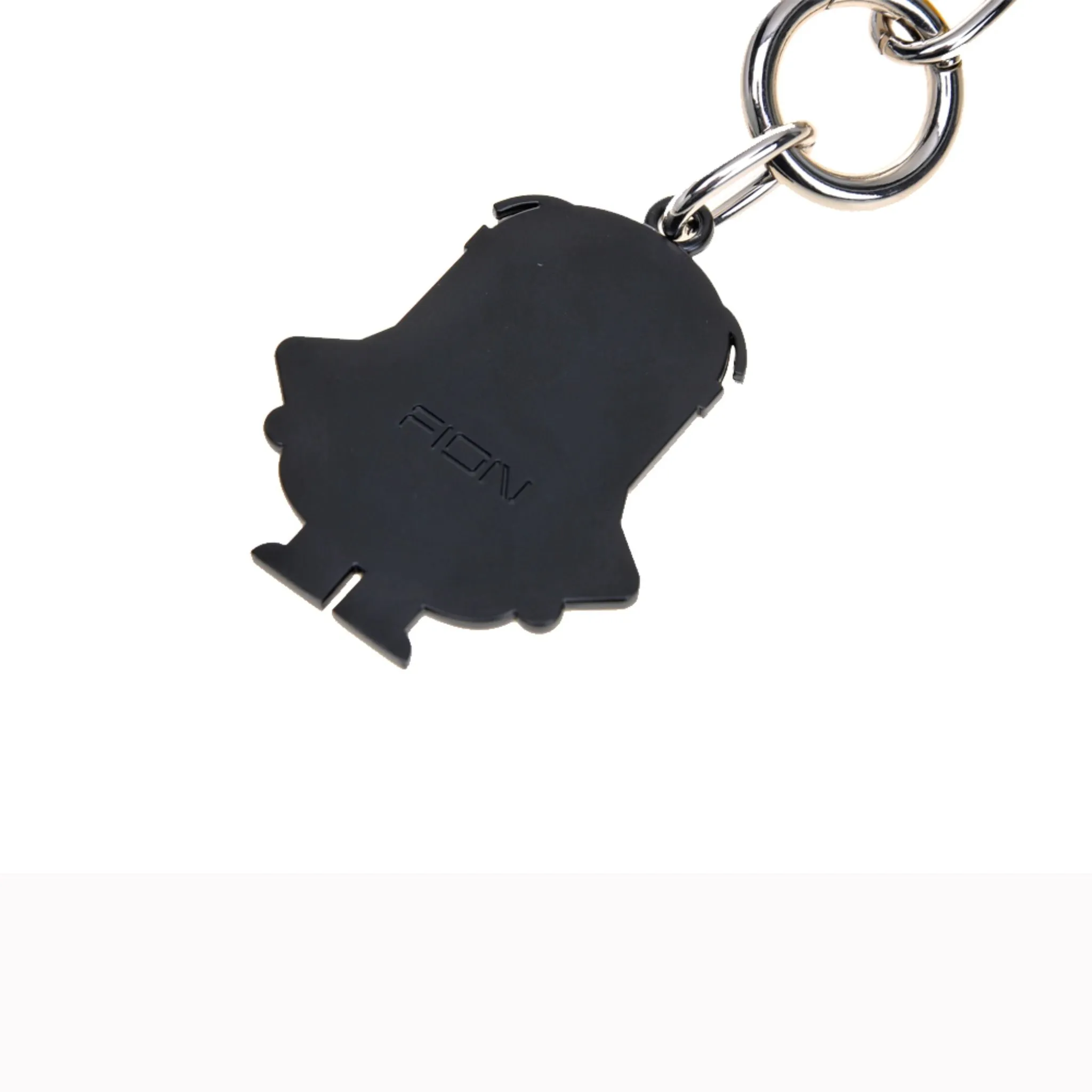 FION Minions Jacquard with Leather Handbag Charms-Banana - Yellow / Black