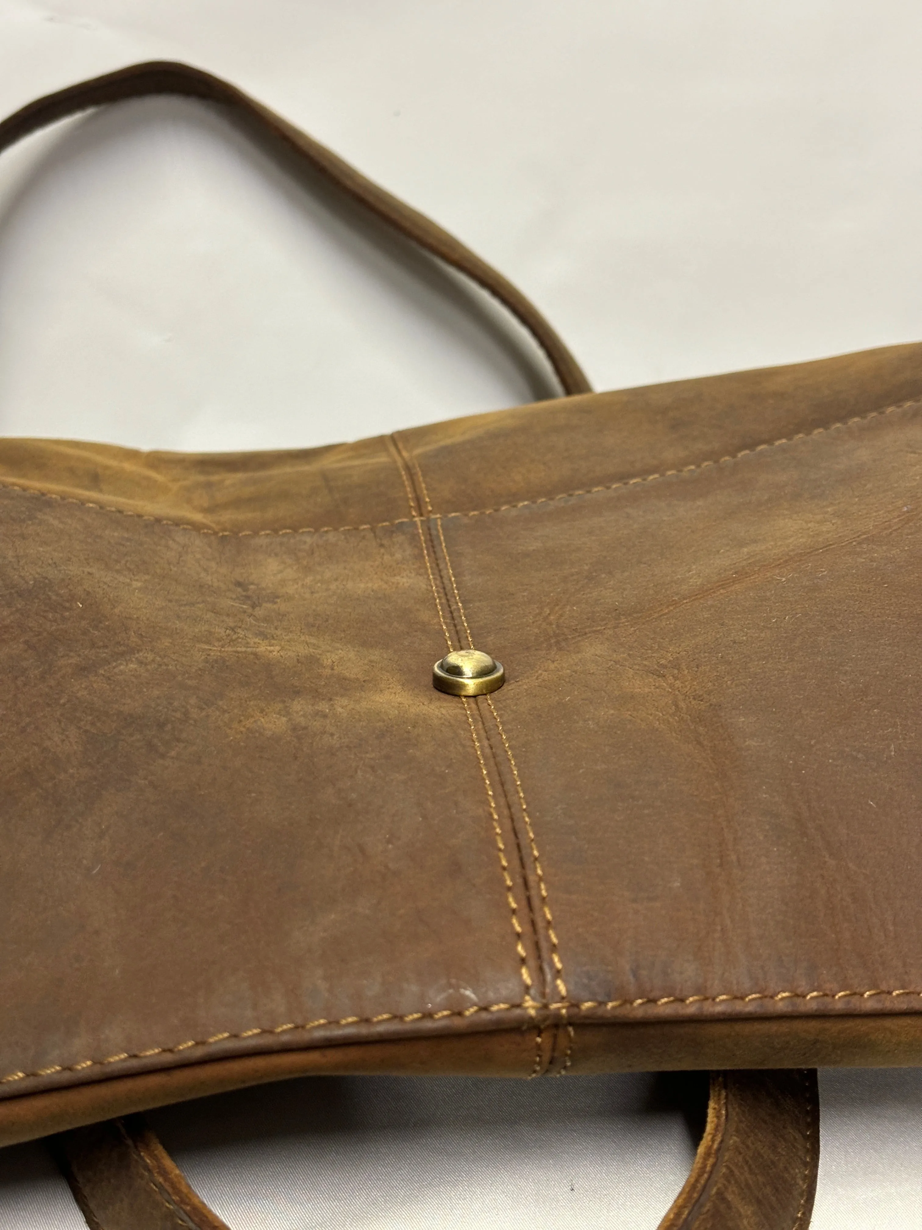 Forbes & Lewis Brown Leather Weekender Bag Large