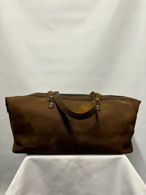 Forbes & Lewis Brown Leather Weekender Bag Large