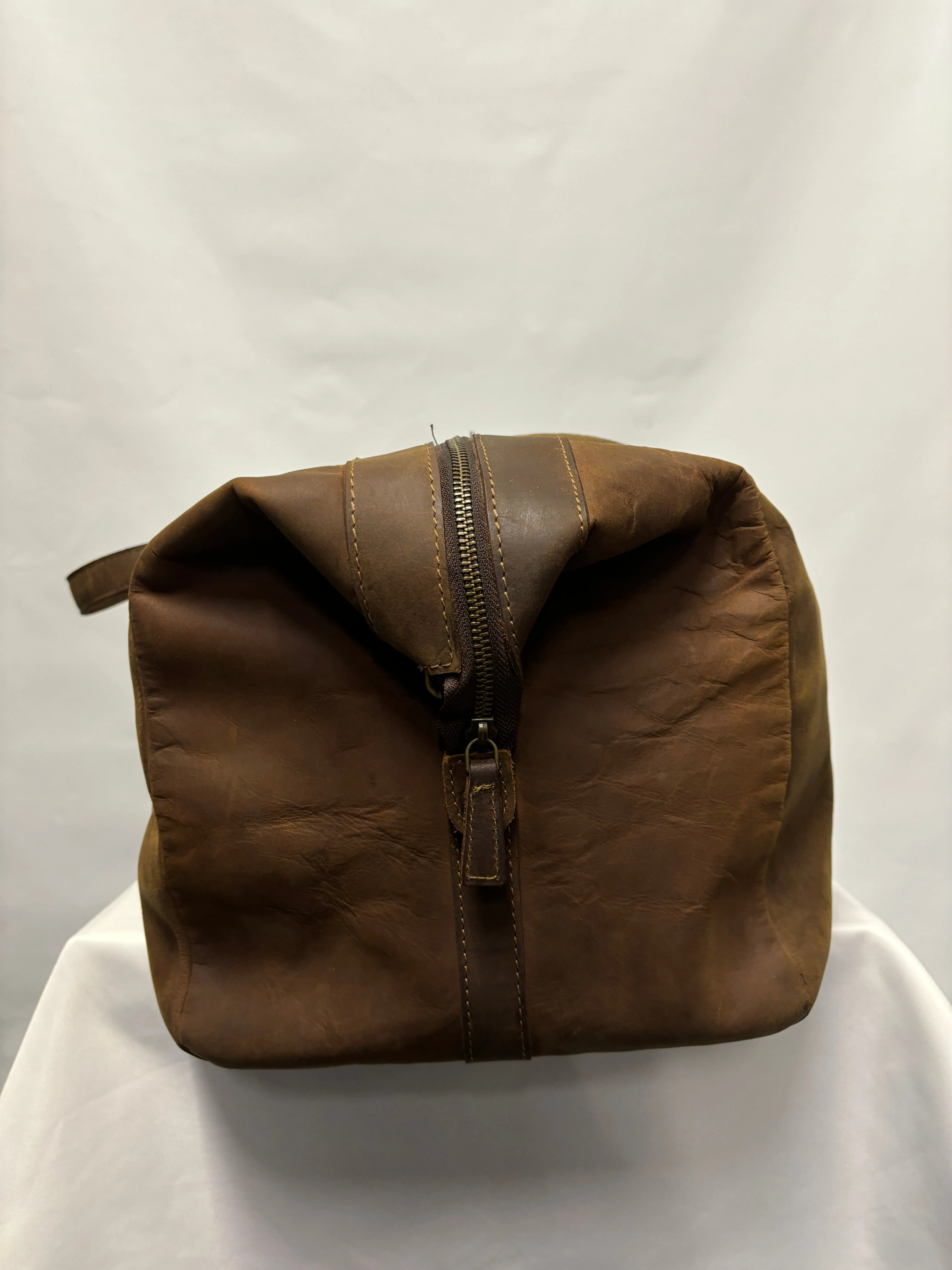 Forbes & Lewis Brown Leather Weekender Bag Large