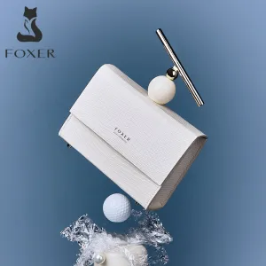 FOXER Fashion Original Design Lady Versatile Handbag High Quality Messenger Square Female Bag ClassicBox Shoulder Woman Bag