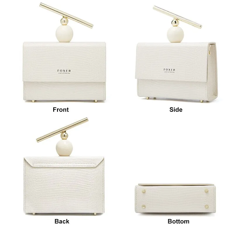 FOXER Fashion Original Design Lady Versatile Handbag High Quality Messenger Square Female Bag ClassicBox Shoulder Woman Bag