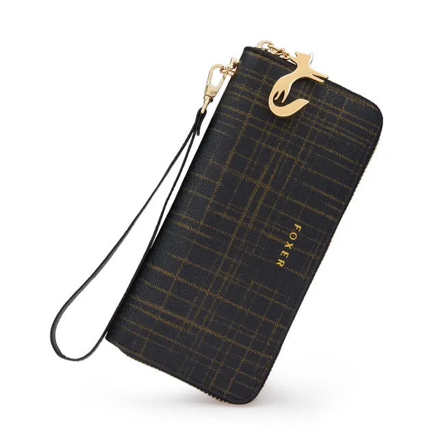 FOXER Luxury Leather Wallet with Wristle
